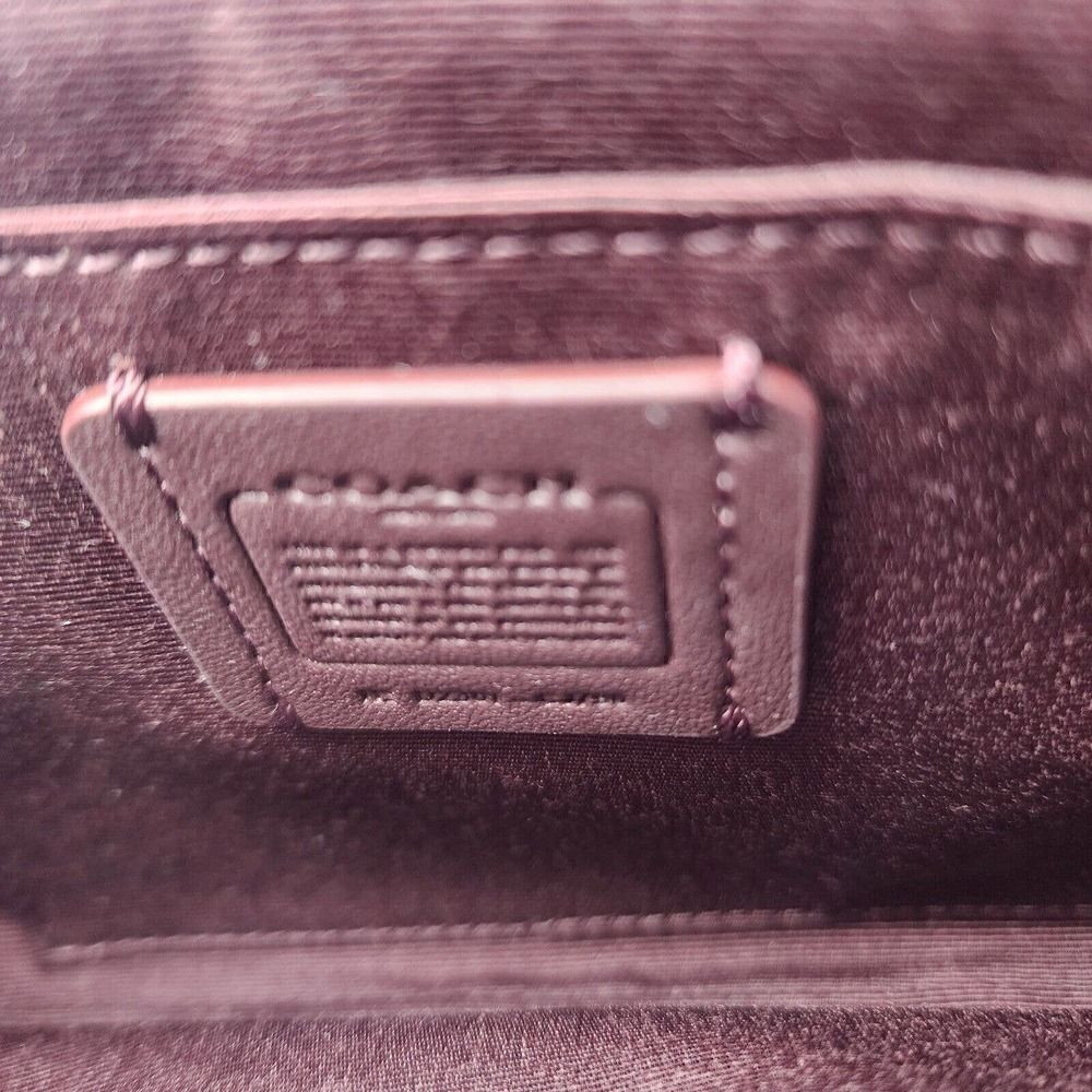 NWT Coach CJ790 Signature Double Zip Crossbody Handbag Light Khaki Raspberry - Picture 2 of 3